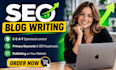 write high quality SEO blog posts and website content for you
