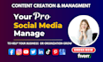 social media marketing manager and content creator