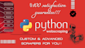 do web scraping, data extraction, python scraper and bots