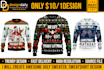 create awesome ugly sweater, sweatshirt design