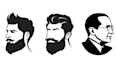 draw face silhouette logo  avatar minimalist face