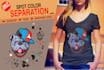 do colour separation for screen print