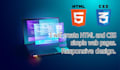 create simple responsive website using HTML CSS