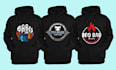 do bulk typography logo hoodie, pants, and shirt design