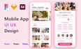 create mobile app UI UX and website UI UX design