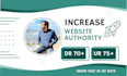 increase ahrefs domain rating dr60 and ahrefs rating