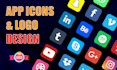design custom 3d icon for website and mobile app logo