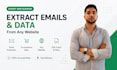 do web scraping, email scraping and data mining of any site