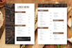 design modern restaurant menu food menu