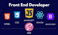 do frontend web development in HTML CSS javascript