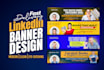design personal branding linkedin banner, facebook cover, web banner ads