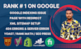 fix google search console, index coverage issue, 404 error, sitemap update