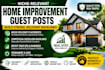 publish home improvement guest post on relevant high authority sites
