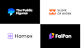 design a modern minimalist logo and brand identity for a saas and ai startup