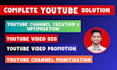 create and setup youtube channel, video SEO