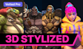 do a stylized 3d game character