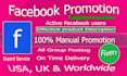 do promotion targeting USA facebook active users