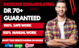 increase ahref domain rating DR 70 plus with high quality seo dofollow backlinks