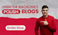 write and publish guest post on high da polish blogs