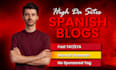 write and publish guest post on high da spanish blogs