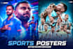 design creative football, sports posters