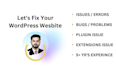 provide wordpress help or resolve wordpress error