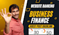 deliver premium business and finance guest post backlink for website ranking