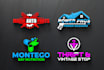 do creative 3d and modern business logo design and redesign