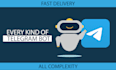 develop any kind of telegram bot