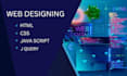 responsive web design using HTML, CSS, javascript and jquery