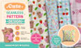 design cute seamless patterns for baby and kids products