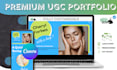 create ugc portfolio website on canva