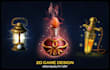 create amazing 2d game art props, icons, items, objects