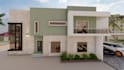 create a modern architectural 3d rendering