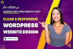 design clean and responsive wordpress website