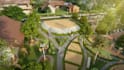 design your playground, community landscape park, public space with 3d rendering