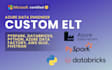 do etl pipeline on pyspark, databricks, python, azure data factory, and AWS glue