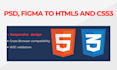 convert your figma design into a responsive HTML and CSS landing page