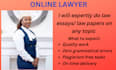 expertly do law papers in mla, apa, oscola or draft any legal document
