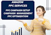 setup amazon PPC campaign management, PPC sponsored ads
