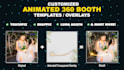 design an animated 360 photo booth overlay