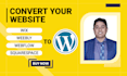 convert clone or transfer wix, squarespace, weebly and webflow to wordpress
