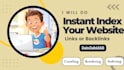 instant index your website in google, bing and other search engines