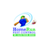 make powerful fitness baseball player logo