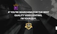 provide professional video editing in premiere pro
