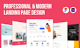 design modern figma landing pages for saas and websites