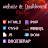 design ,redesign, develop a responsive website with HTML CSS js dom PHP mysql