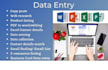 do fastest data entry, pdf to word, typing, excel data clean