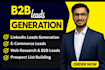 do targeted linkedin b2b lead generation and prospect research