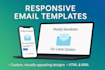 create modern html email templates and newsletters